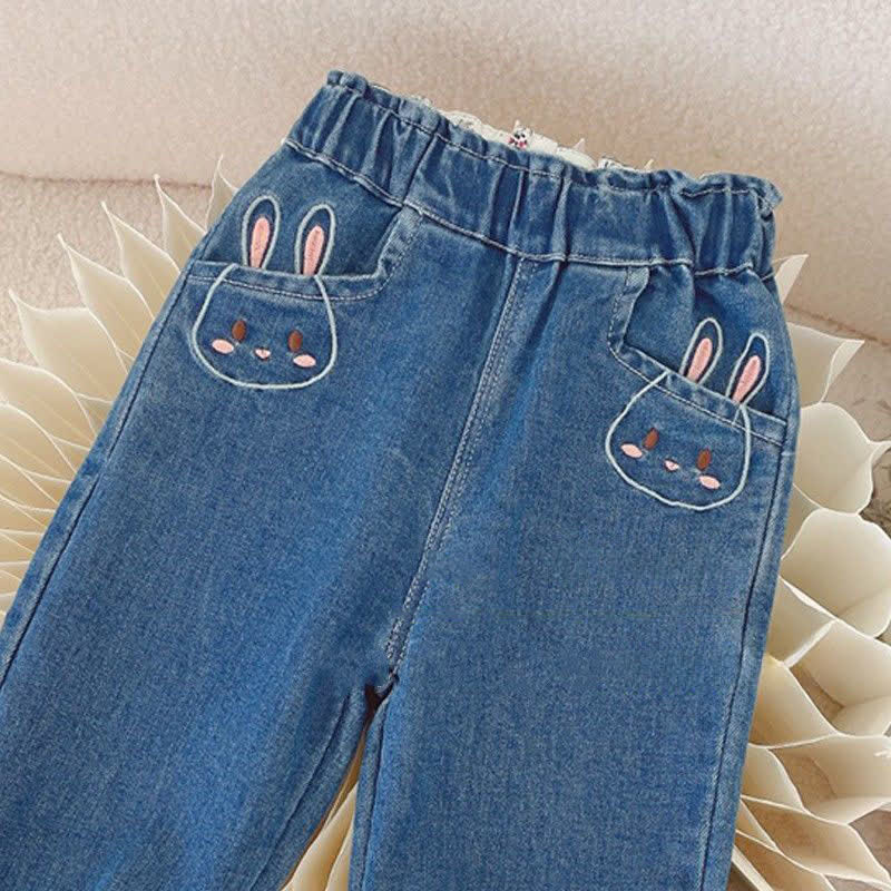 Blau Denim mit Gestickt für Kleinkind - image 3