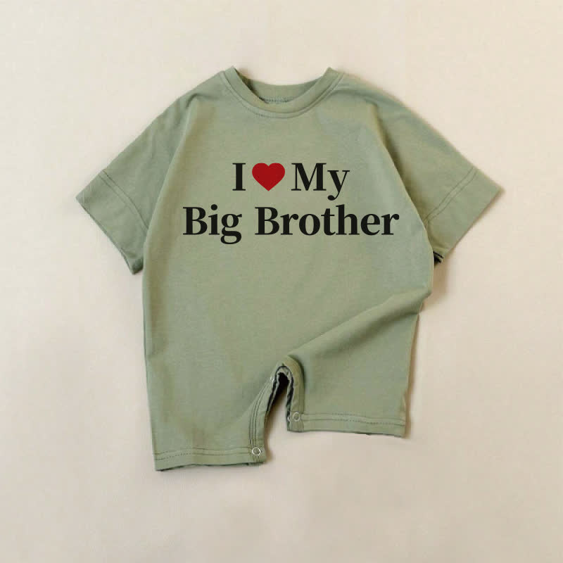 I LOVE MY BIG BROTHER Baby Strampler - Grün - 18-24M - image 1