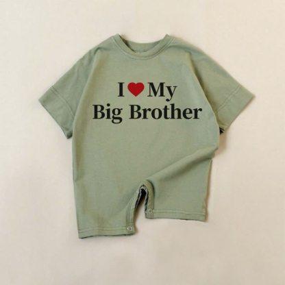 I LOVE MY BIG BROTHER Baby Strampler - Grün - 18-24M - image 1
