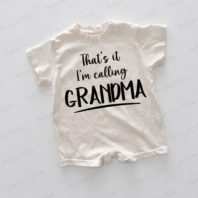 THAT'S IT I'M CALLING GRANDMA AN! Baby - Strampler in Weiß - Weiß - 18-24M - image 1