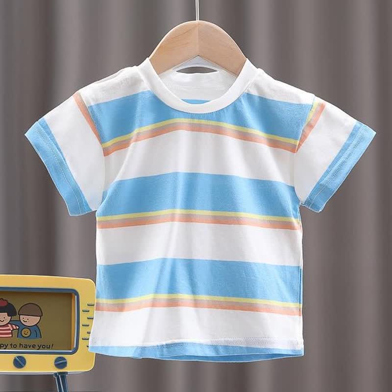 2-teiliges Set aus Streifen T-Stück und Overalls mit Bär für Baby und Kleinkind - image 5