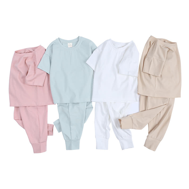 Zweiteiliger Set für Kleinkind , Einfarbig Stricken und Hose - image 9