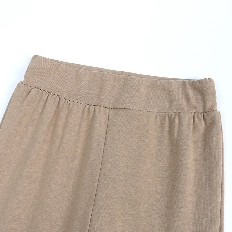 Zweiteiliger Set für Kleinkind , Einfarbig Stricken und Hose - image 15