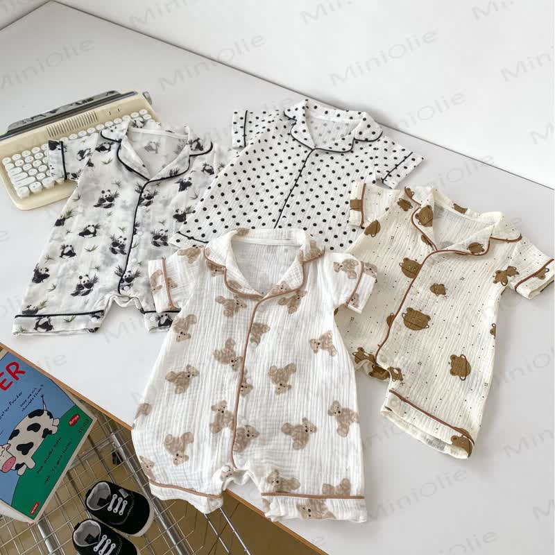 Baby Bär /Panda- Pyjama mit Punkt - image 4