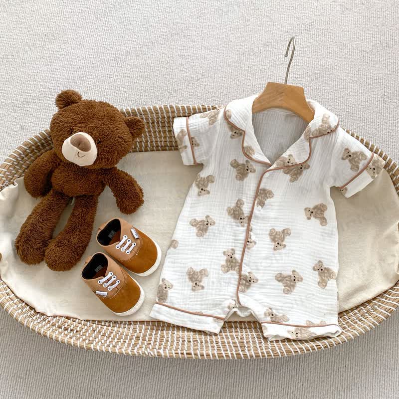 Baby Bär /Panda- Pyjama mit Punkt - Bär - 18-24M - image 6