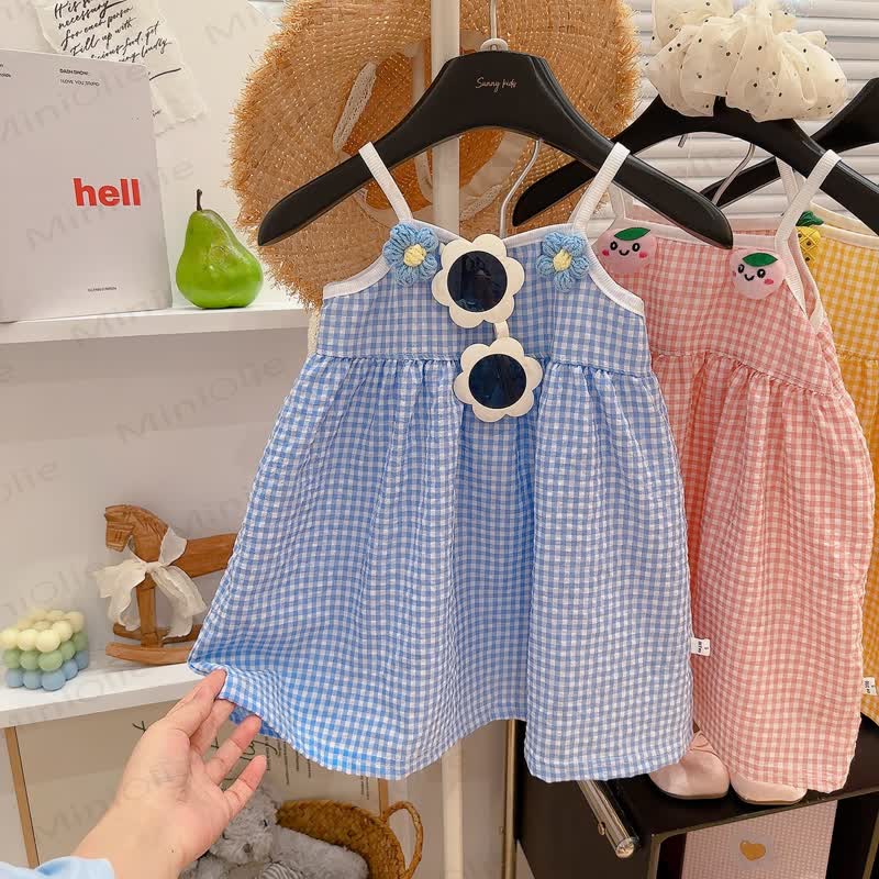 Mädchen Kleinkind mit Obst Gingham - Kleid - image 4