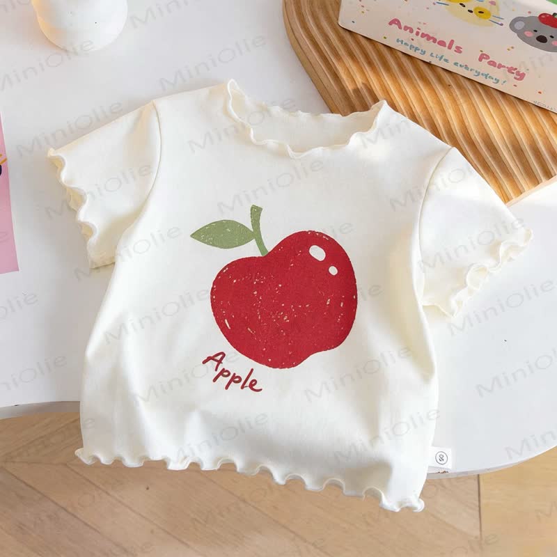 Apfel-/Tulpen-T-Shirt für Kleinkind - Beige - 8-9J - image 3