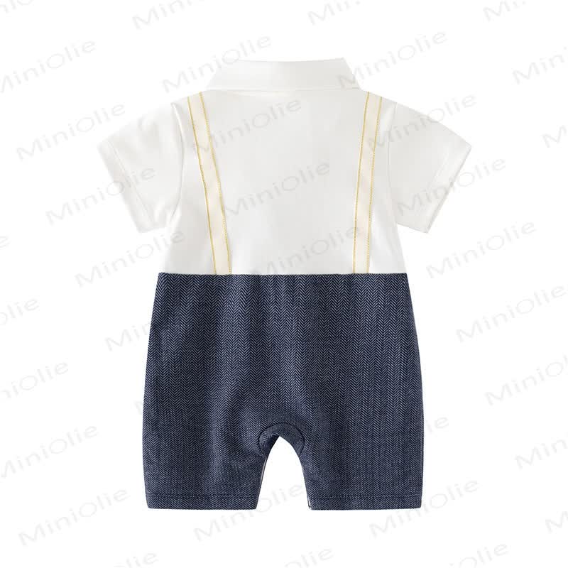 Baby Jungen Schleife mit Fliege, Tier und Strampler - image 4