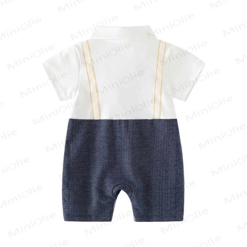Baby Jungen Schleife mit Fliege, Tier und Strampler - image 4