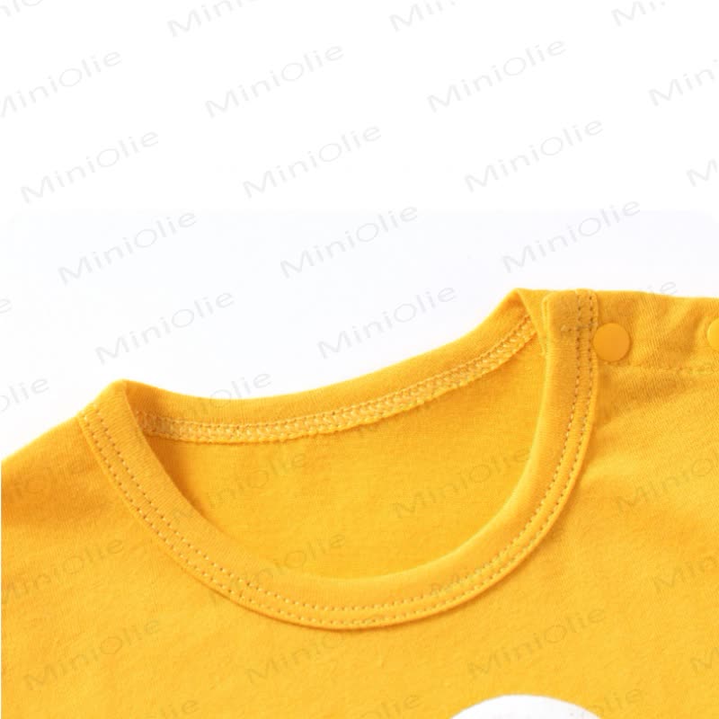 Einteiler Baby Strampler mit Cartoon-Patch und Farbblockmuster - image 15