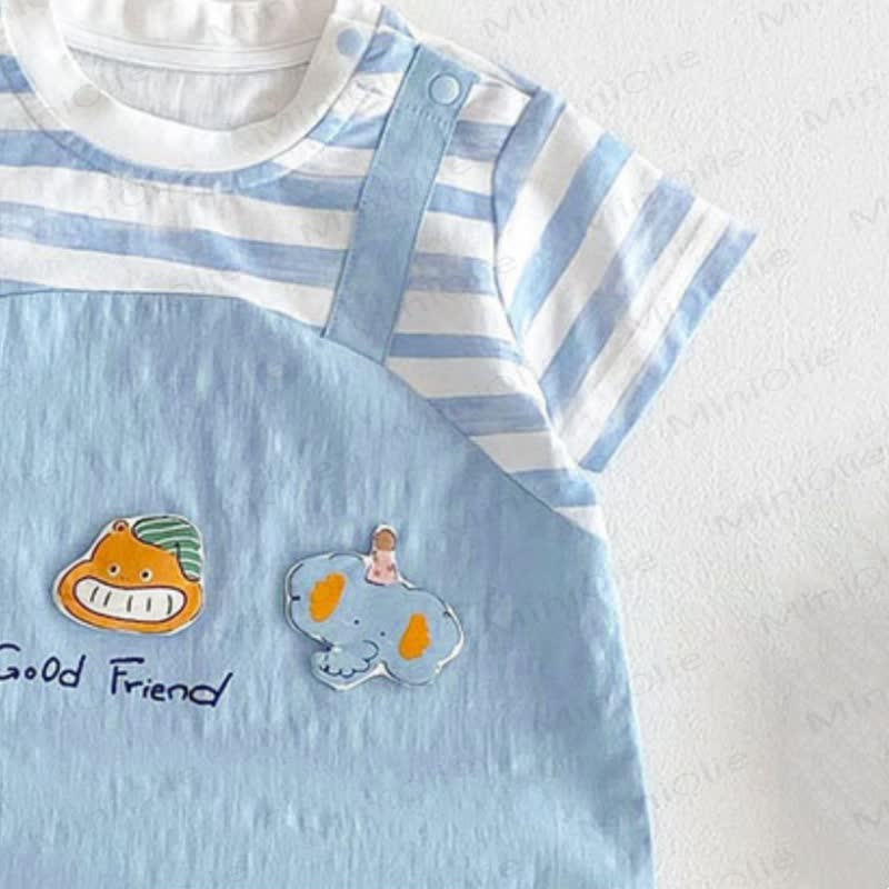 GOOD FRIEND Baby Blau STOCK-STRUMPFHÜLLCHEN MIT Sommer UND Einteiler - image 4