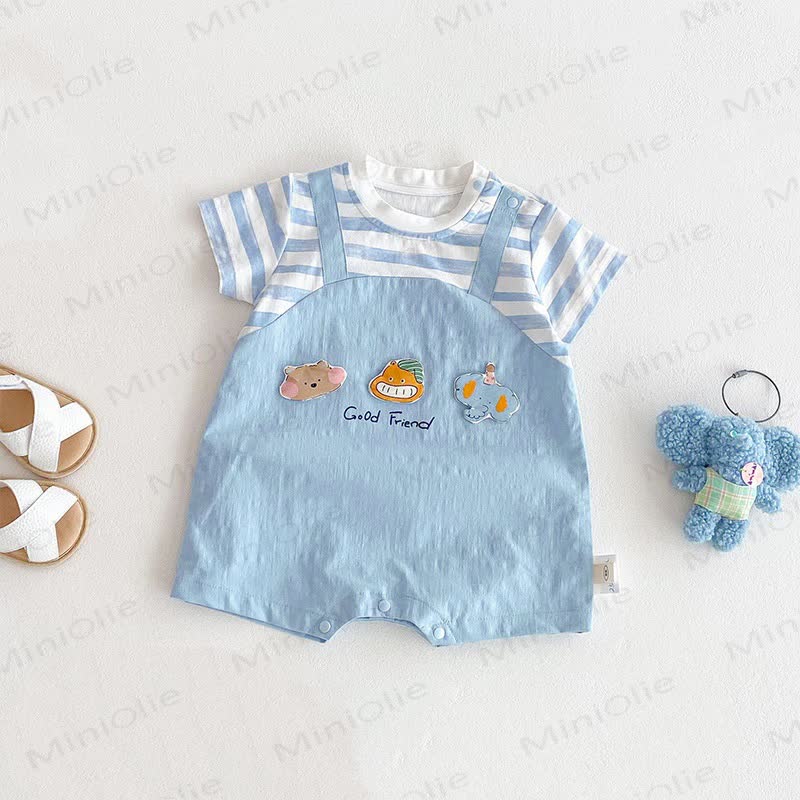 GOOD FRIEND Baby Blau STOCK-STRUMPFHÜLLCHEN MIT Sommer UND Einteiler - Blau - 18-24M - image 1