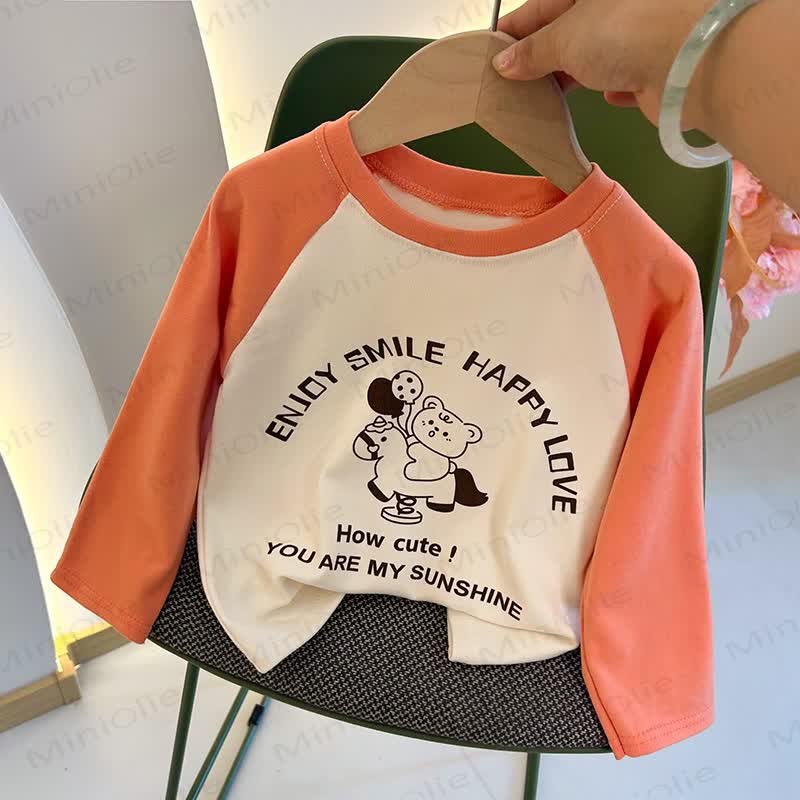 Raglan-T-Shirt für Kleinkind, Kurzarm, Rundhalsausschnitt - Orange - 10-11J - image 10
