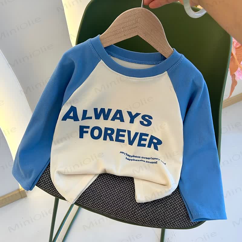 Raglan-T-Shirt für Kleinkind, Kurzarm, Rundhalsausschnitt - Blau Slogan - 10-11J - image 11