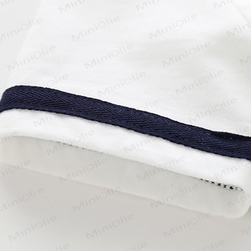 Klassisches nautisches Matrosenkragen- Spitze und Shorts , 2-teiliges Set für Kleinkind und Baby - image 9