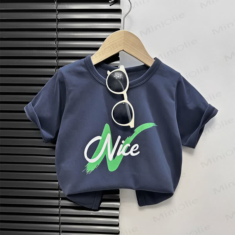 Kastenförmiges T-Shirt mit Cartoon-Print für Kleinkind - Blau & Grün NICE - 4-5J - image 4