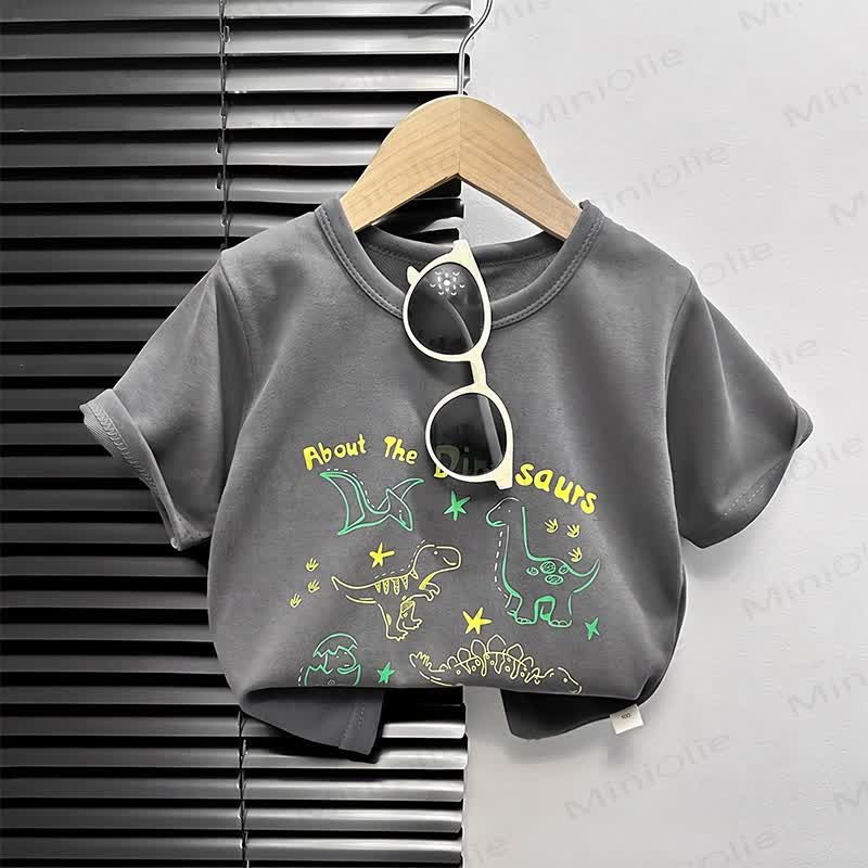 Kastenförmiges T-Shirt mit Cartoon-Print für Kleinkind - Grauer Jura - 4-5J - image 5