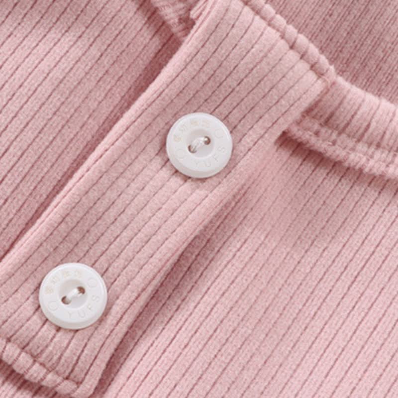 Kleinkind Baby Langarmshirt , Einfarbig , Gerippt - image 16