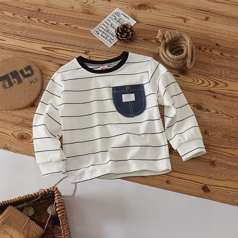 Denim -Langarmshirt für Kleinkind - Weiß - 5J - image 4
