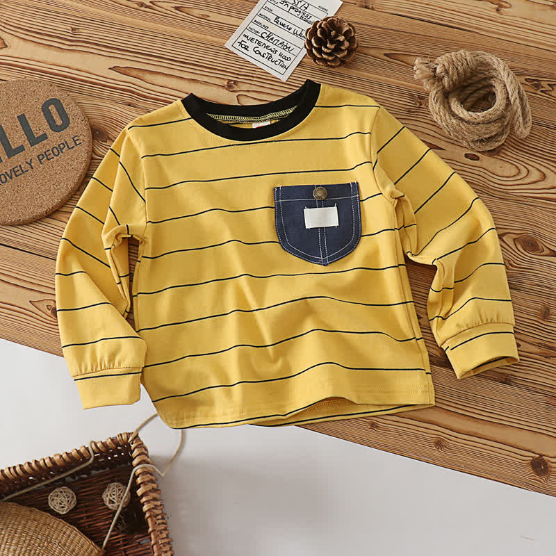 Denim -Langarmshirt für Kleinkind - Gelb - 5J - image 3