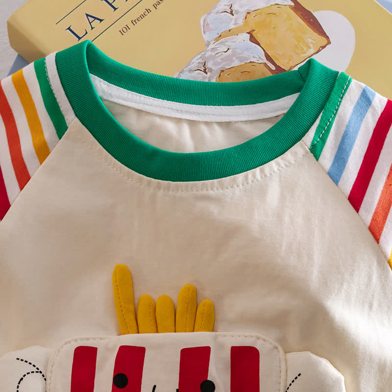 Beige T-Shirt mit Lebensmittel-/Tiermotiv für Kleinkind - image 6