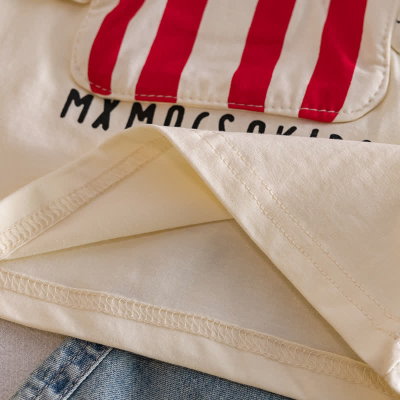 Beige T-Shirt mit Lebensmittel-/Tiermotiv für Kleinkind - image 10