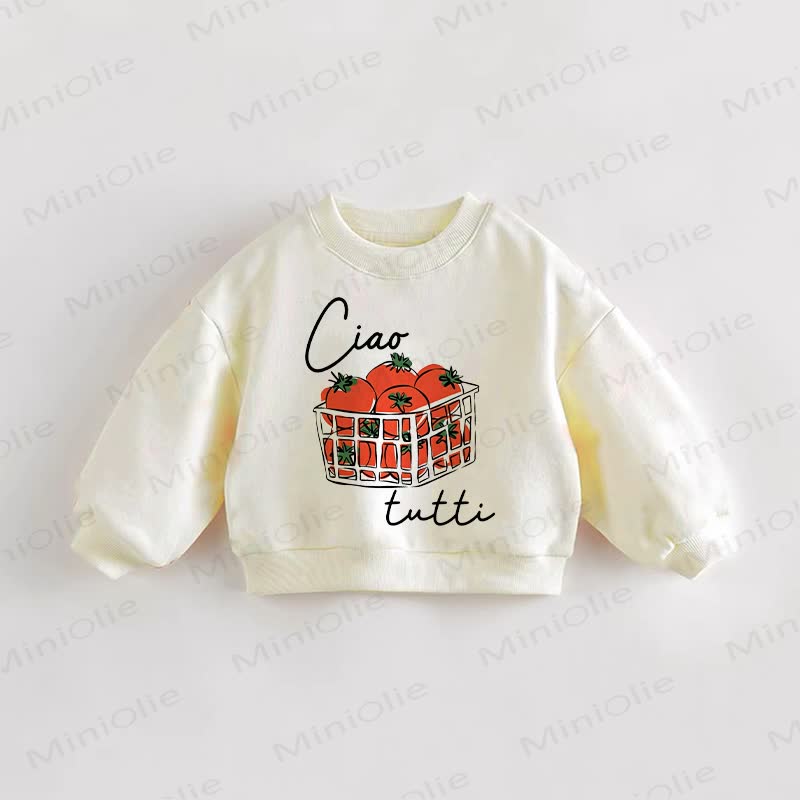 CIAO TUTTI Baby Kleinkind Creme Sweatshirt - Creme - 3-5J - image 1
