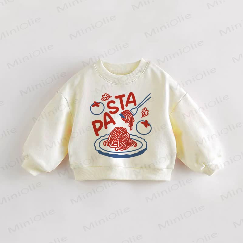 PASTA Baby Kleinkind Creme Sweatshirt - Creme - 3-5J - image 1