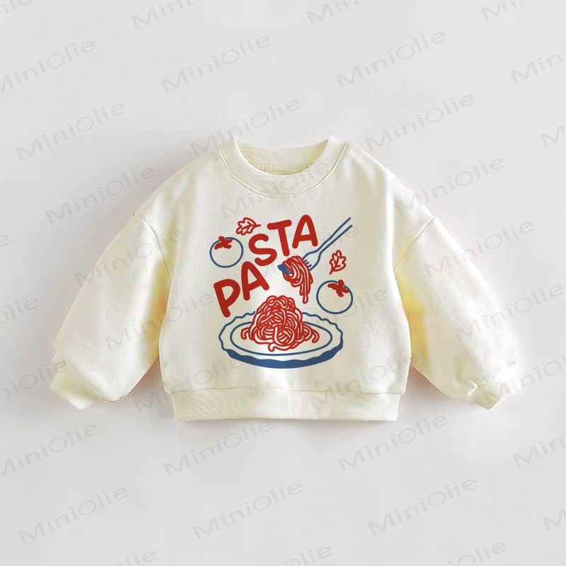 PASTA Baby Kleinkind Creme Sweatshirt - Creme - 3-5J - image 1