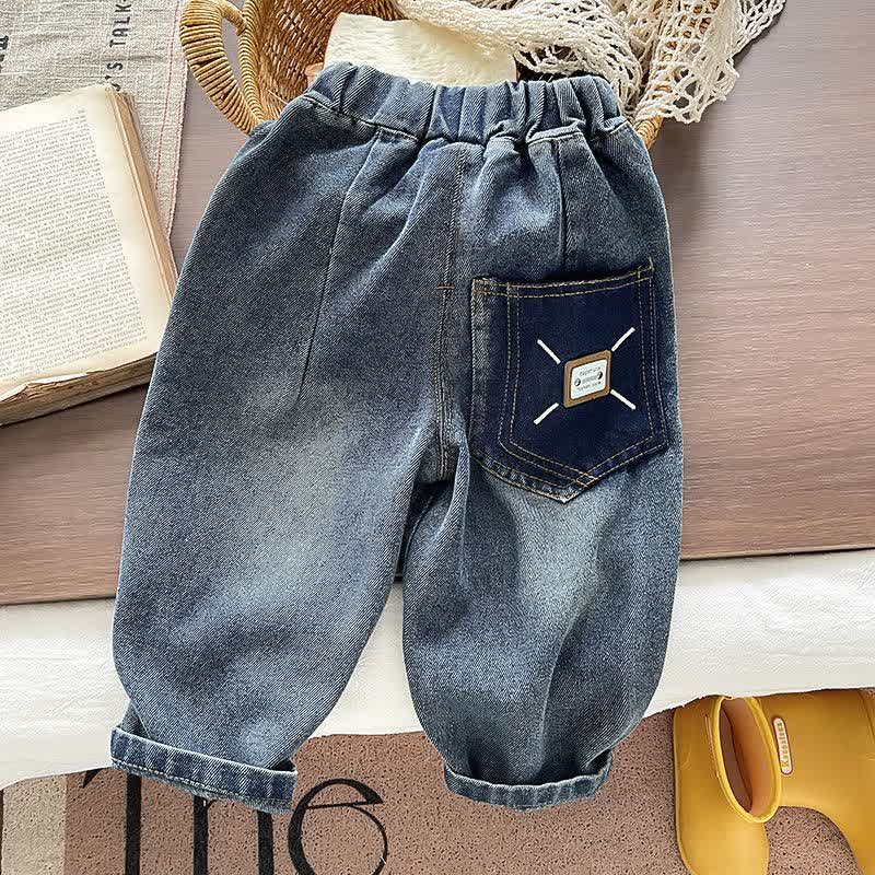Kleinkind Baby -Dackel- Sweatshirt mit Lagenlook und Denim - Set (2-teilig) - image 11