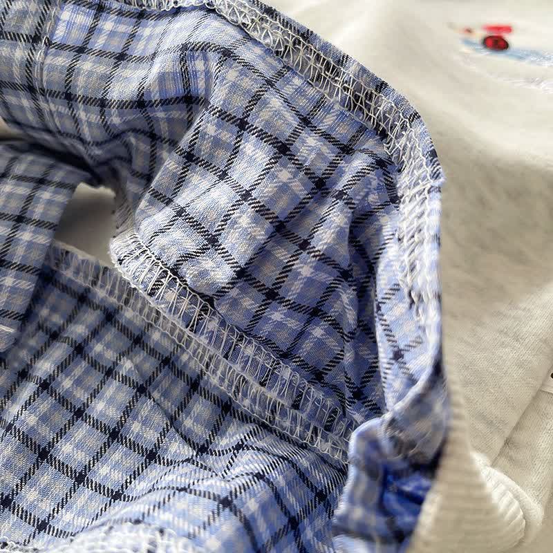 Kleinkind Baby -Dackel- Sweatshirt mit Lagenlook und Denim - Set (2-teilig) - image 8