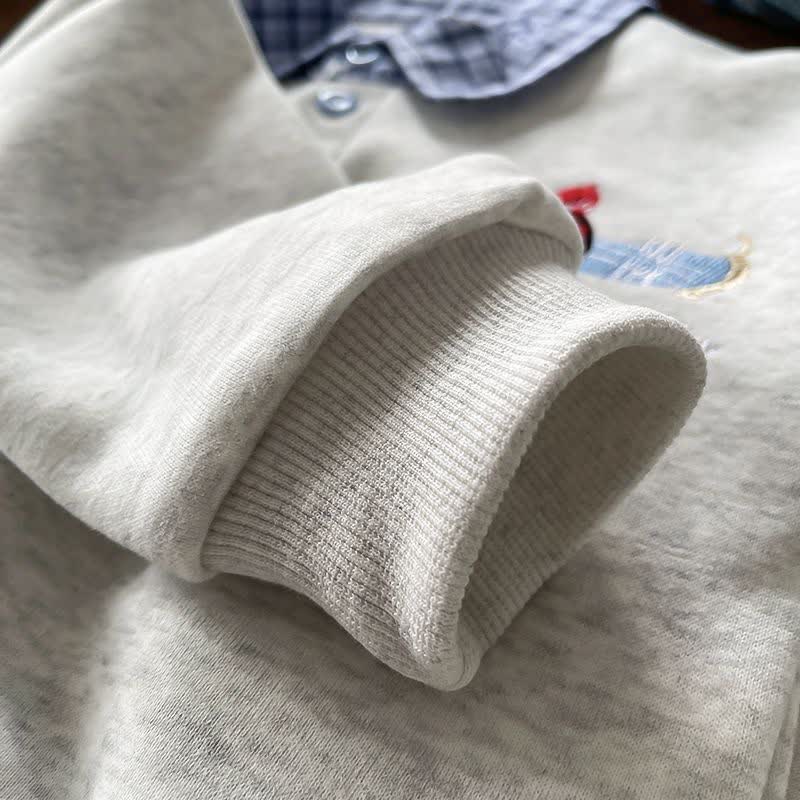 Kleinkind Baby -Dackel- Sweatshirt mit Lagenlook und Denim - Set (2-teilig) - image 9