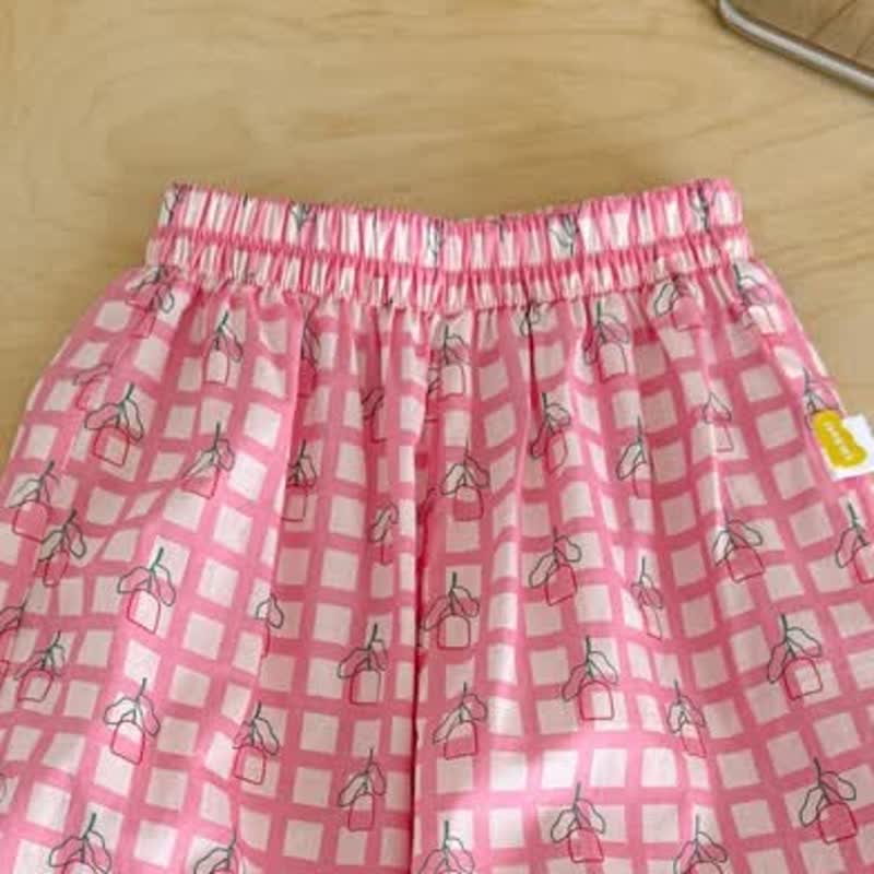 Kleinkind Mädchen Weiß-Rosa Gingham Hose mit Schleife - image 5