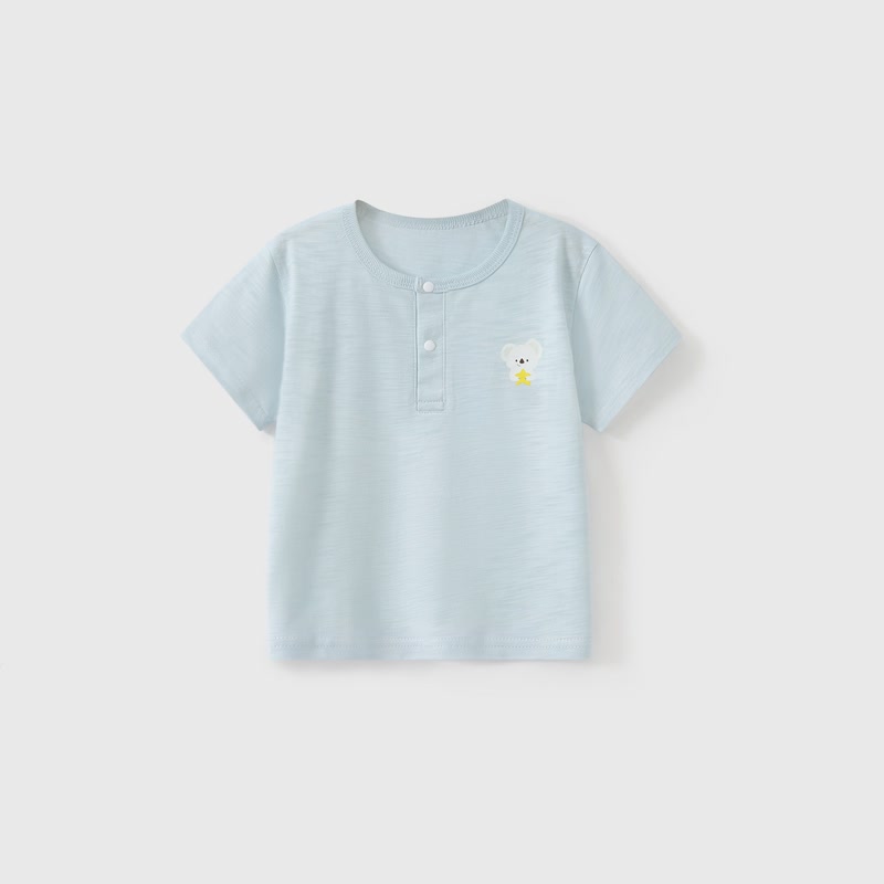 Kurzarm-T- T-Stück mit Tier für Baby und Kleinkind - Blau - 3-4J - image 2
