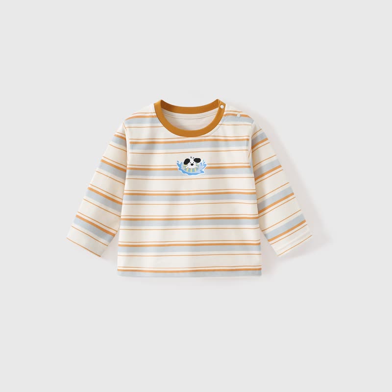 Langarmshirt mit Streifen Hunde- T-Stück für Kleinkind und Baby - Orange - 4-5J - image 2