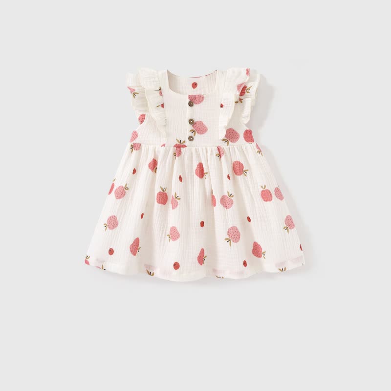 Ärmelloses Sommer für Baby mit Obst/ Blume - Weiß - 2-3J - image 2
