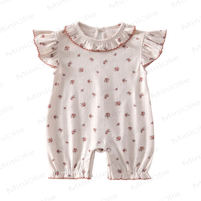 Baby Strampler mit Vintage- Blumen und Strampler - Rosa - 18-24M - image 5