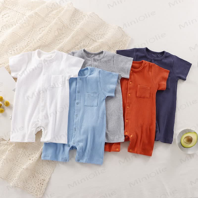 Baby Strampler mit Gerippt und Strampler - image 1