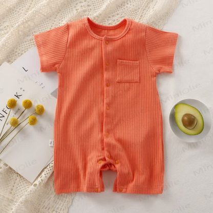 Baby Strampler mit Gerippt und Strampler - Orange - 18-24M - image 8