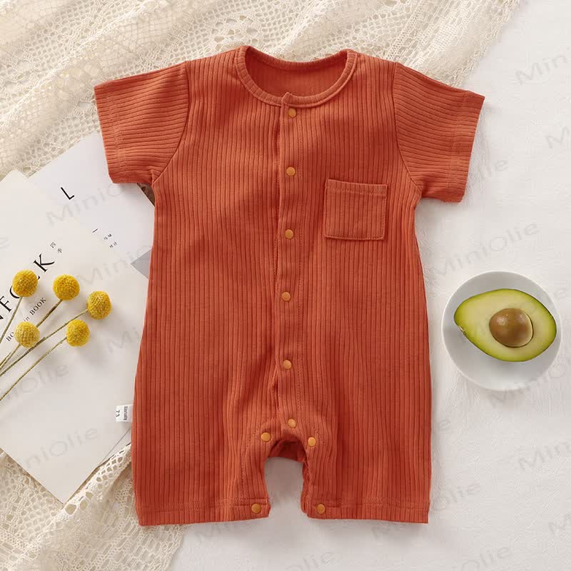 Baby Strampler mit Gerippt und Strampler - Braun - 18-24M - image 7