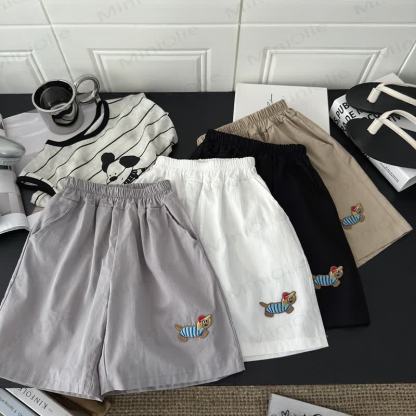 Shorts mit Gestickt für Kleinkind - Grau - 10-11J - image 1