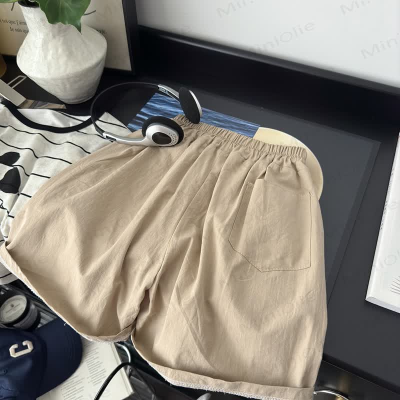 Shorts mit Gestickt für Kleinkind - Khaki - 10-11J - image 9