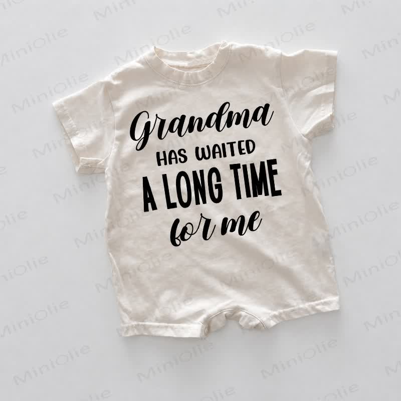 GRANDMA HAS WAITED A LONG TIME LOL ME! Baby Strampler in Weiß - Weiß - 18-24M - image 1