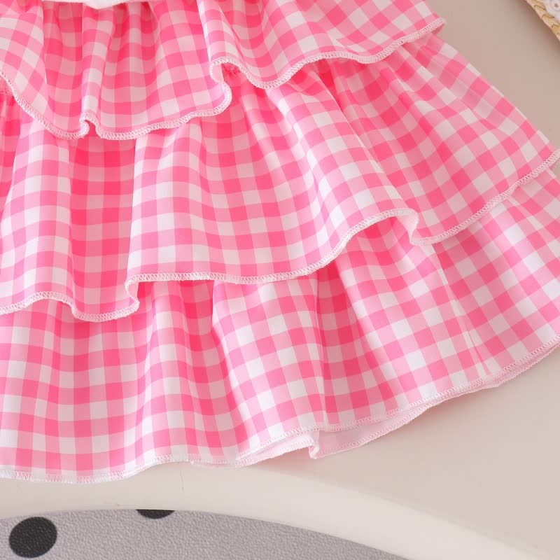 Zweiteiliges Set für Baby und Mädchen : T-Stück -Shirt mit Apfelapplikation und Rosa Rock - image 8