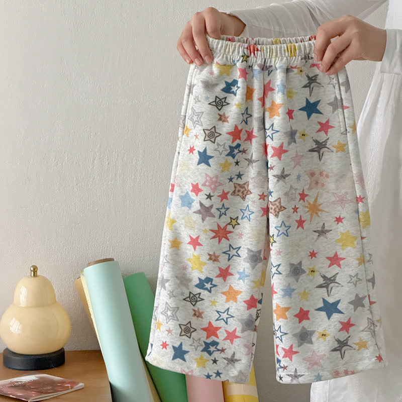 Lässige Hose mit Bunt Print für Kleinkind - Grauer Stern - 10-11J - image 2