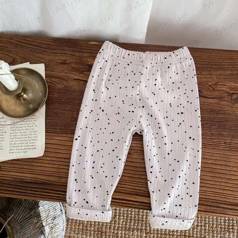 Baby Gamaschen mit Punktmuster Gerippt - Grau - 2-3J - image 8