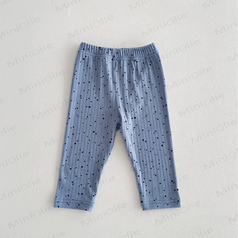 Baby Gamaschen mit Punktmuster Gerippt - image 14