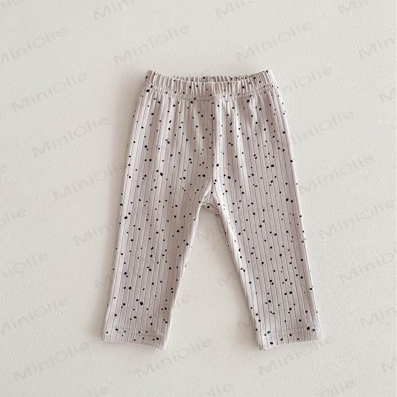 Baby Gamaschen mit Punktmuster Gerippt - image 9