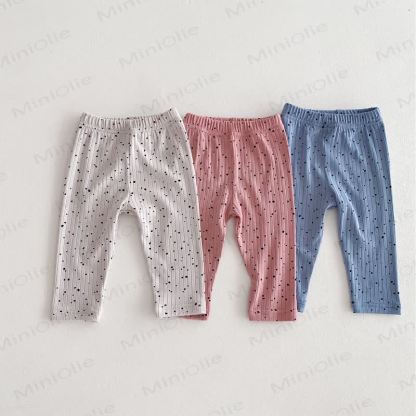 Baby Gamaschen mit Punktmuster Gerippt - image 4