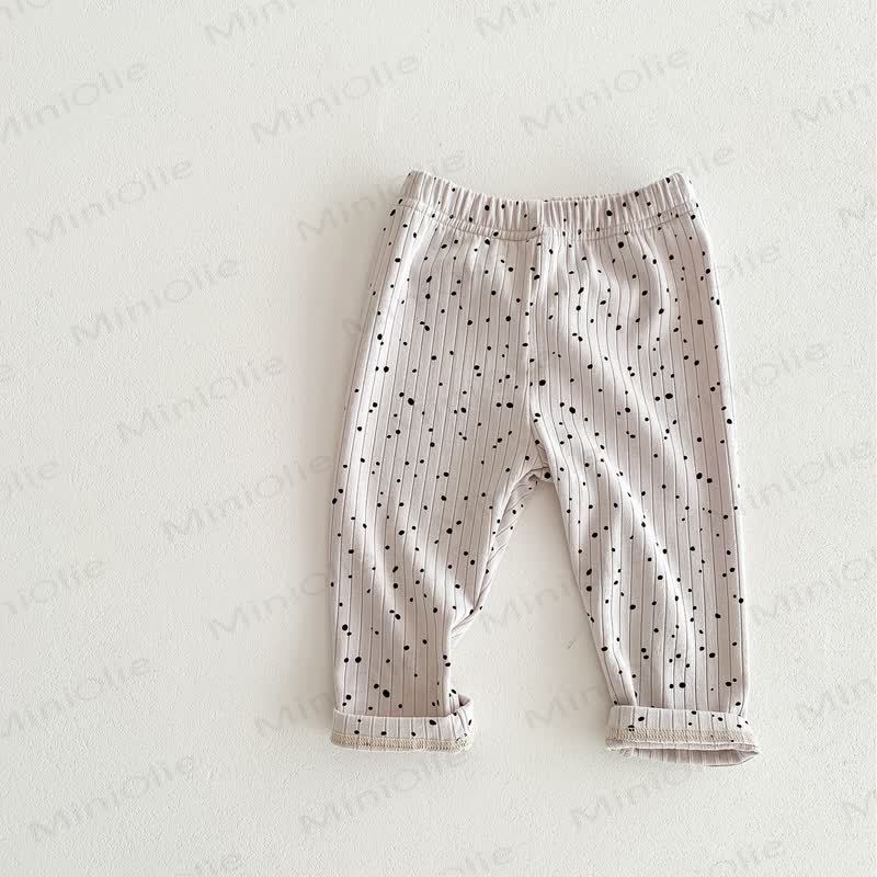 Baby Gamaschen mit Punktmuster Gerippt - image 10
